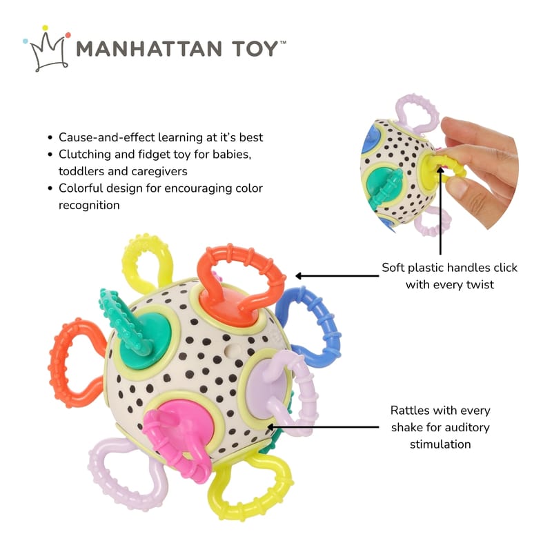 Mahattan Toy Baby Activity Toys Manhattan Toy Click Clack Colorpop - NEW