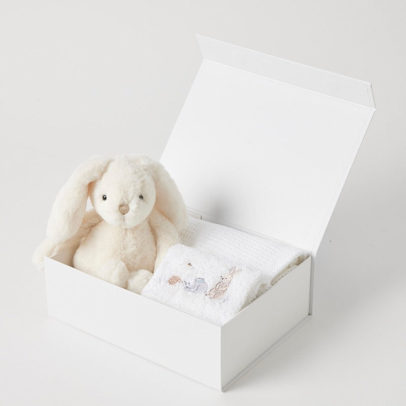 Jiggle &amp; Giggle Cream Bunny Hamper Gift Set (birth+) 