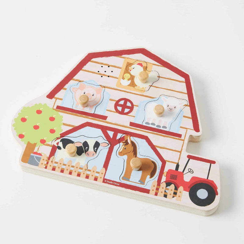 Zookabee Noah's Ark Shape SorterFarm House Sound Puzzle (ages 12 months+)