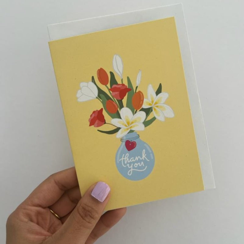Neuroblastoma Australia Frangipani Thank You Cards designed by To The Moon & Back