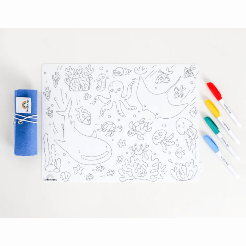 Neuroblastoma Australia Reusable Scribble Mat - Under the Sea (ages 4+) - NEW