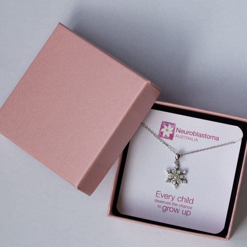 Neuroblastoma Australia Snowflake Necklace