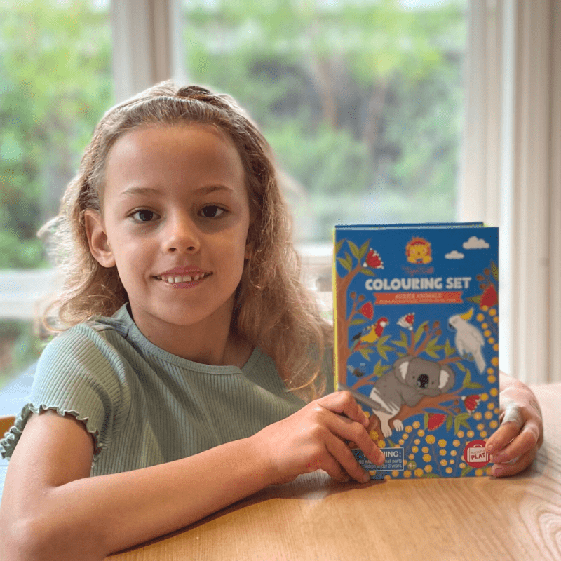 Neuroblastoma Australia Tiger Tribe Colouring Set - Aussie Animals (ages 4+) - NEW