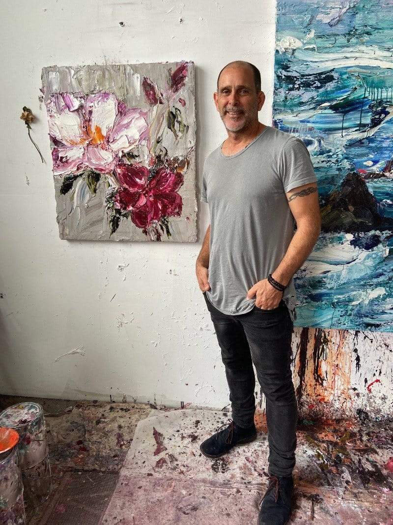 Neuroblastoma Frangipani Cosmetics Bag - designed by artist Craig Waddell - NEW