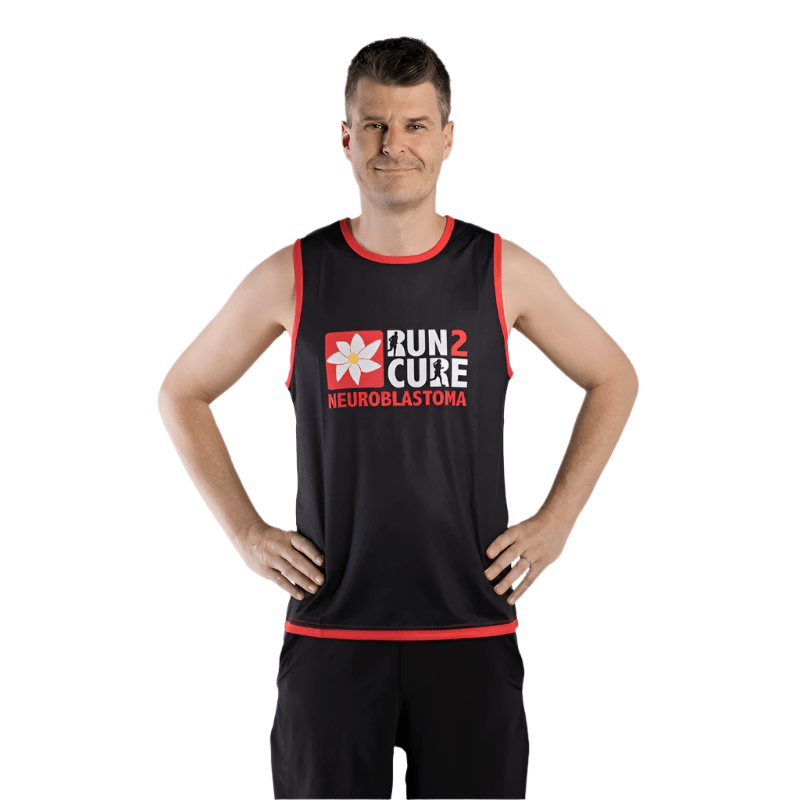 Run2Cure Run2Cure Men&#39;s Run Vest (red trim)