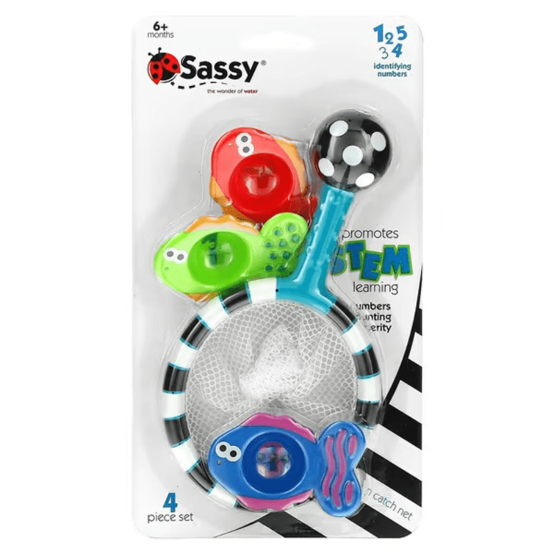 Sassy Baby Activity Toys Sassy Baby Catch & Count Net Bath Toy - NEW