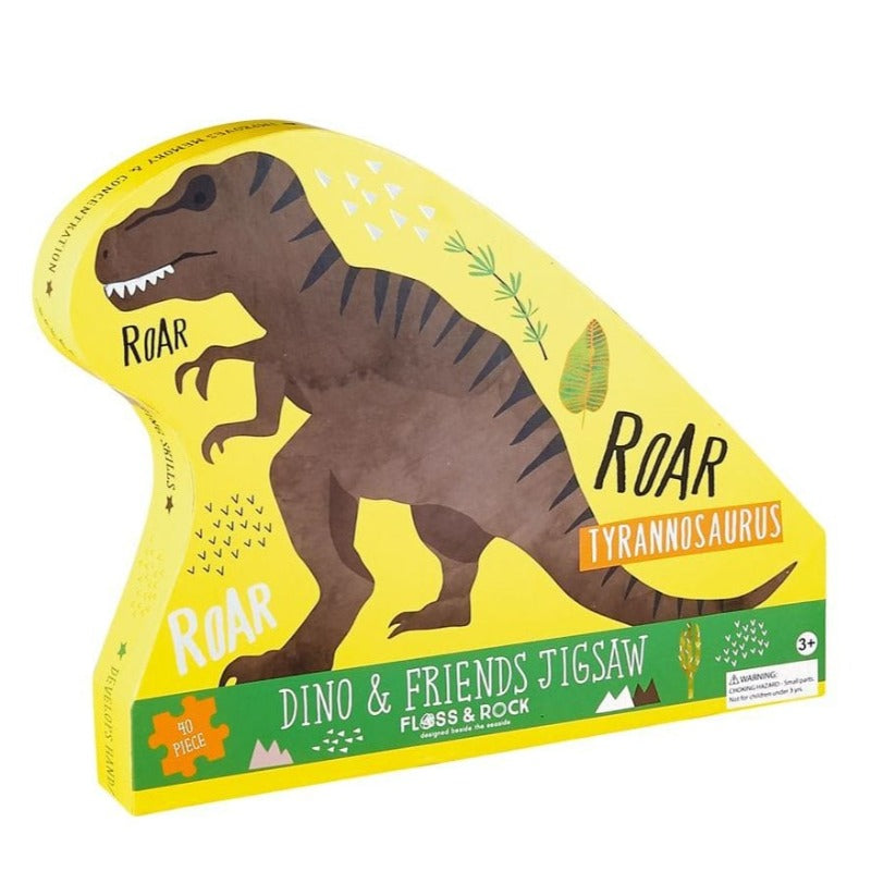Neuroblastoma Australia Floss & Rock Jigsaw Puzzle Dinosaur - 40 pieces (ages 3+)