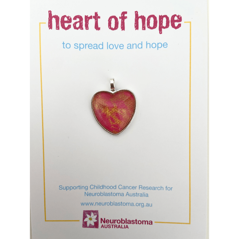 Neuroblastoma Australia Heart of Hope Pin - pack of 5