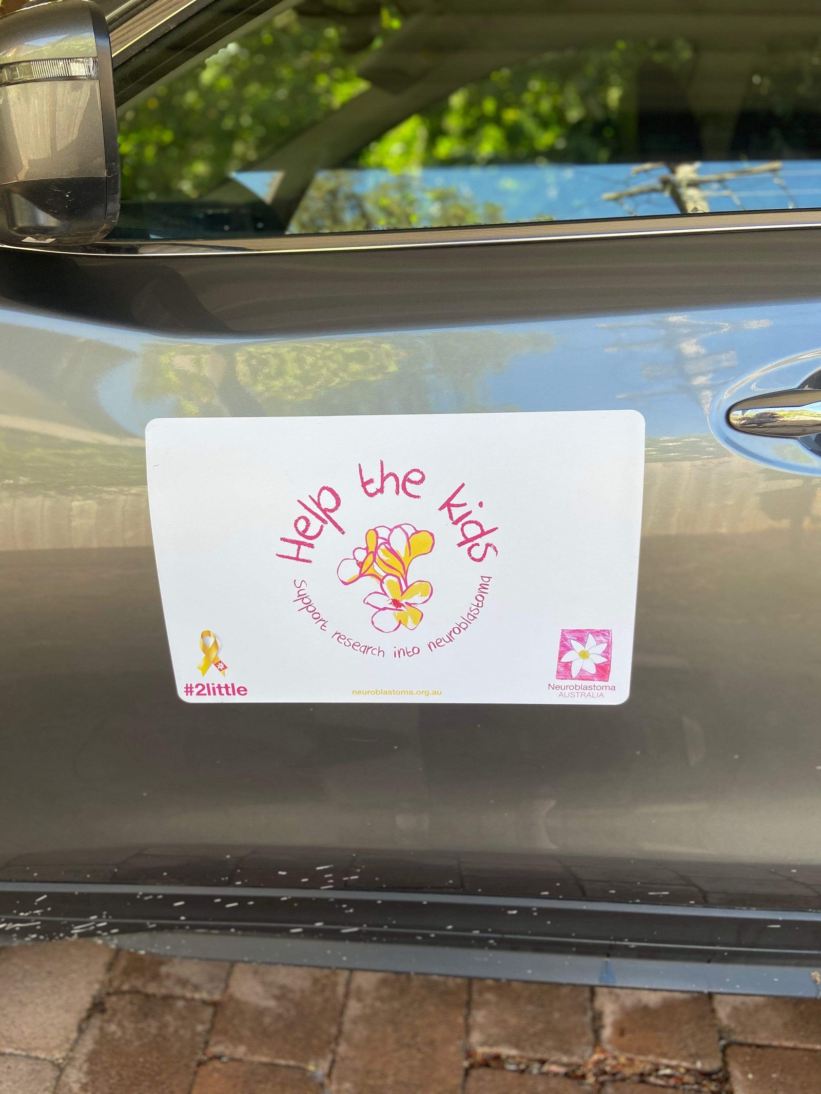 Neuroblastoma Australia Large - 292mm height x 447mm length Neuroblastoma Australia "Help the Kids" Car Magnet