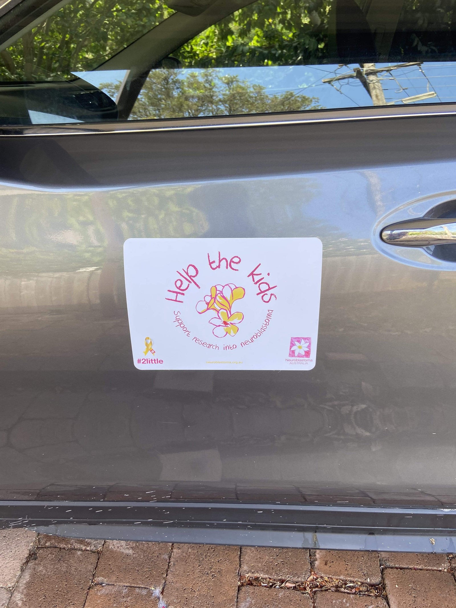 Neuroblastoma Australia Large - 292mm height x 447mm length Neuroblastoma Australia "Help the Kids" Car Magnet