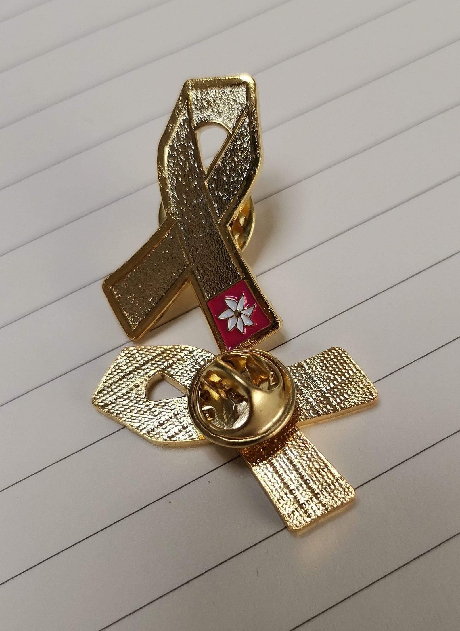 Neuroblastoma Gold Lapel Pin for Childhood Cancer Awareness (pack of 5)