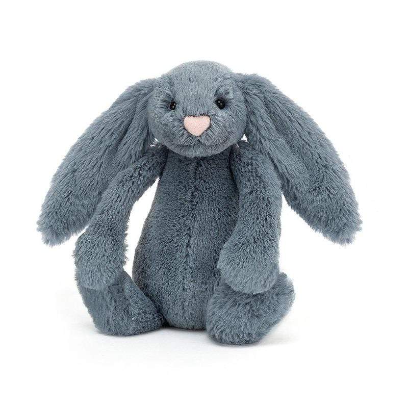 Neuroblastoma Jellycat Bashful Dusky Blue Bunny (Medium) - NEW
