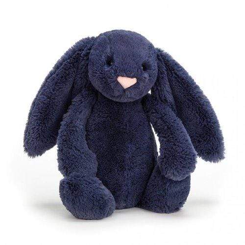 Neuroblastoma Jellycat Bashful Navy Bunny (Medium)